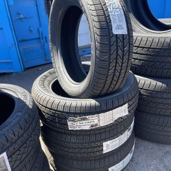 ALL-WEATHER RELIABILITY! New Firestones 225/55R17 🏔️ ​ The "Old Reliable" of tires. These Firestones are built to last through the heat and the rain.