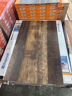 Brown LifeProof Copper Hill Luxury Vinyl Plank Flooring – New