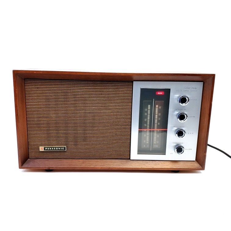 Vintage Panasonic RE-7257 FM/AM Table Radio Japan Walnut Solid State Receiver