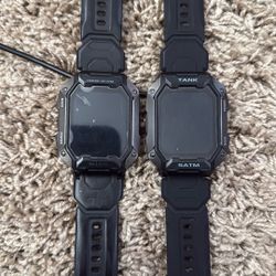Smart Watches Set Of Two   Amaze Fit Tank Rugged 