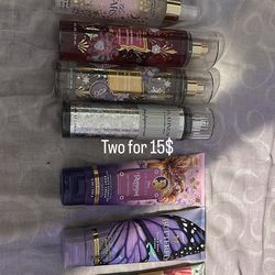 Lotions and perfumes bath body works