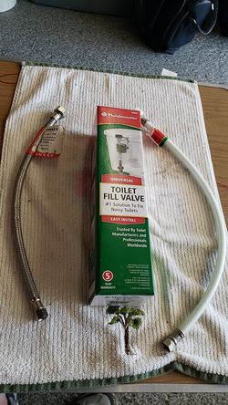 Toilet fill valve and 2 supply lines