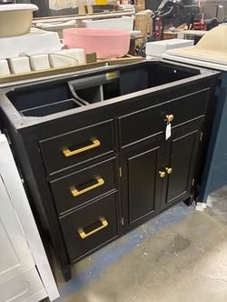 SALE $150 36” Solid Wood Frame Bathroom Vanity  Frame ONLY NO SINK