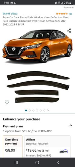 2020+ Sentra Dark Tinted Window Visors