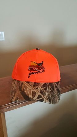 Mossy Oak Camouflage Orange Pheasant Hunting Cap