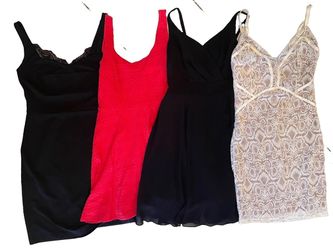 Lot of 4 Women's Small Dresses Express Guess Aqua Mini Bodycon Cocktail