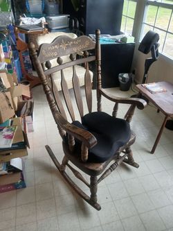 Wood rocking chair
