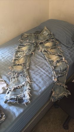 Stacked jeans size 38