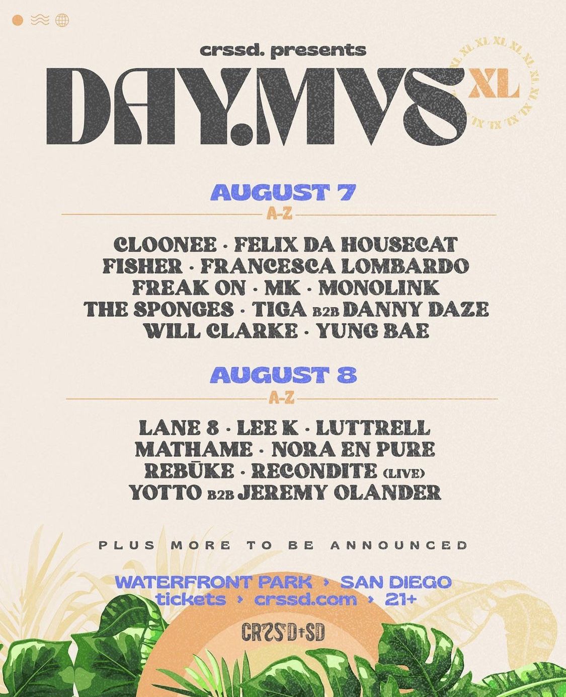 2-Day Pass CRSSD Day MVS Festival