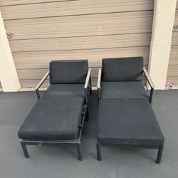 Two Patio Lounge Chairs