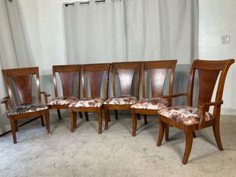 Super Sturdy Dining Chairs (6) / Juego de 6 Sillas Super Macizas