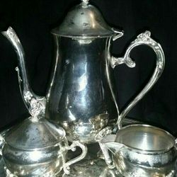 Silver Plated Tea Set. Plus