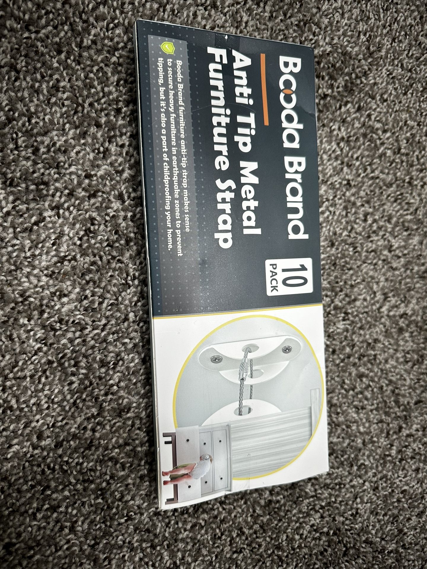 Brand New Anti Tip Metal Furniture Strap Anchors