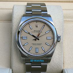 ROLEX 134300 OYSTER PERPETUAL 41MM BEIGE DIAL - T2838