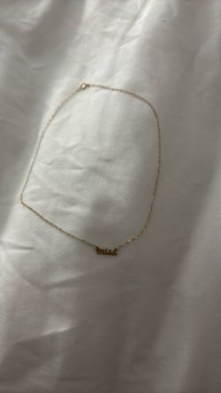 Gold Plated “Miss” Necklace