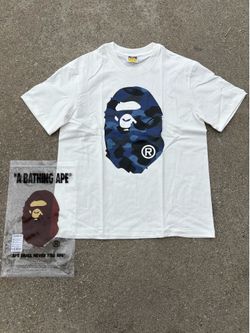 White Blue Camo Bape Tee