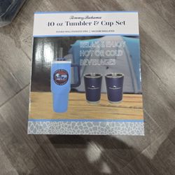 Tommy Bahama 40oz Tumbler & Cup Set