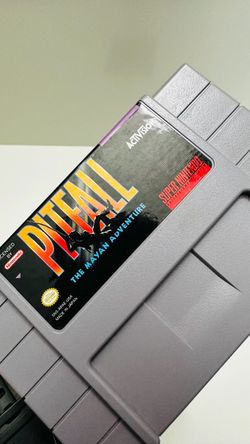 Pitfall The Mayan Adventure For Super Nintendo SNES Game Cartridge and Manual Guide