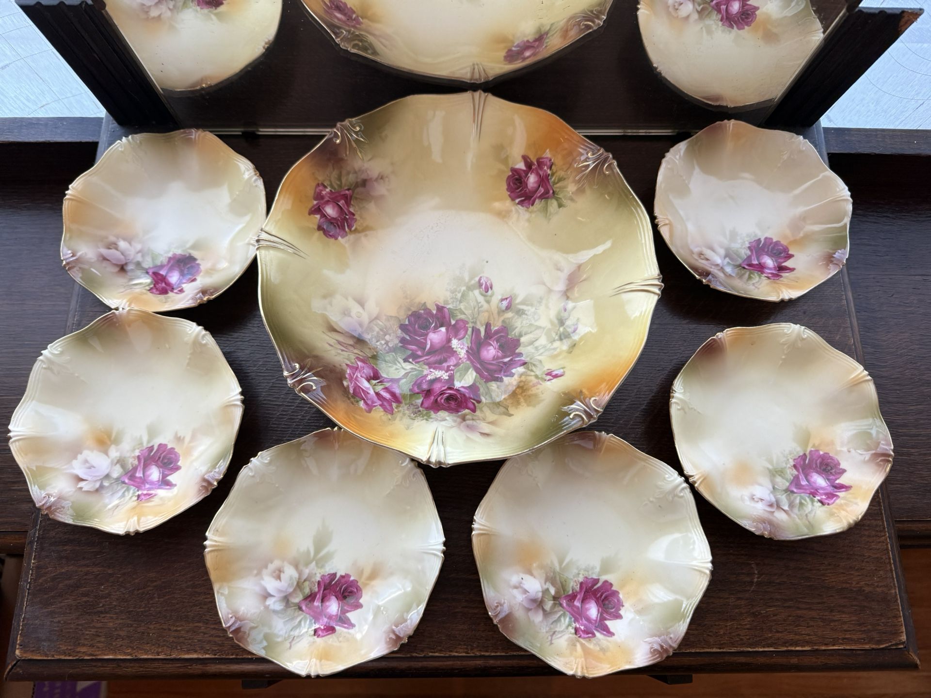 Antique China Dessert Set