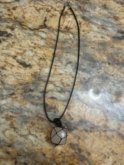 Rose quartz necklace