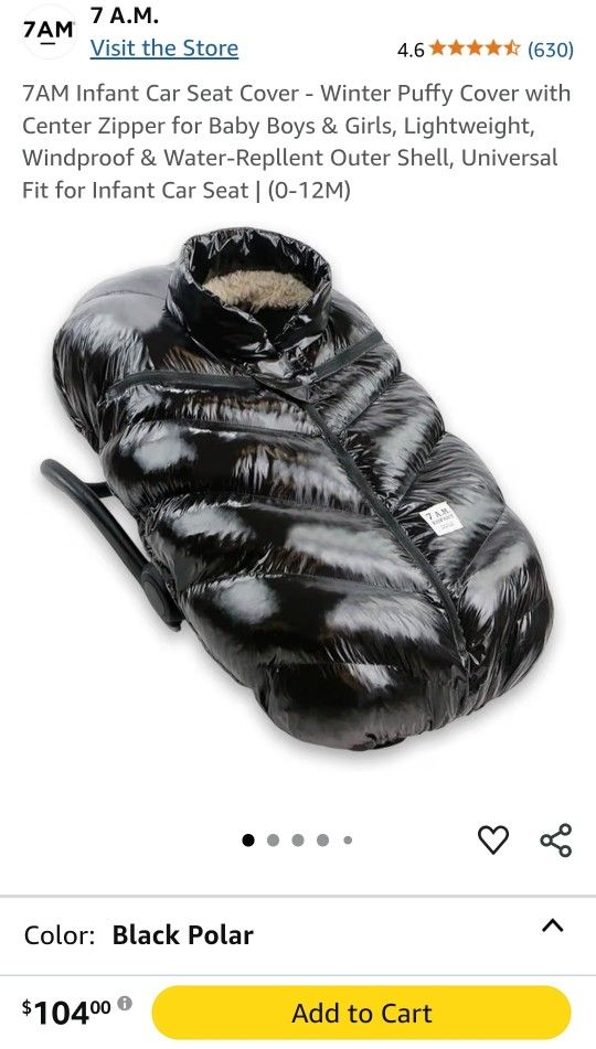 7AM Car Seat Cover