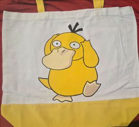 Psyduck Handpainted Tote