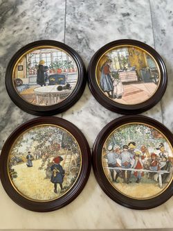 Royal Copenhagen framed plates