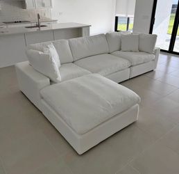 White Modular Cloud Couch Sectional