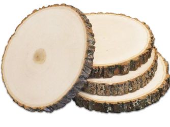 Live edge rustic wood slices