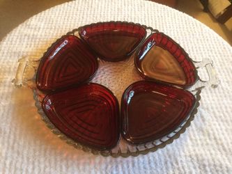 Vintage Serving Piece- Manhattan Glass