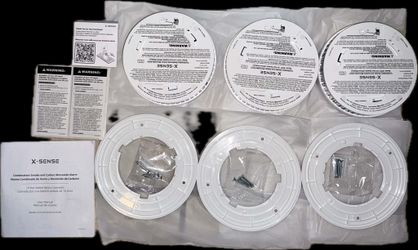 X-Sense SC01 Smoke Detector Carbon Monoxide Detector Combo 3 pack