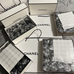 CHANEL Clear Glass Cosmetics Dram Jar Refillable (Lot of TWO)