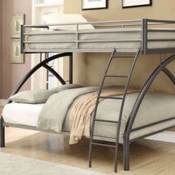 Brand New Metal Twin/Full Bunk Bed