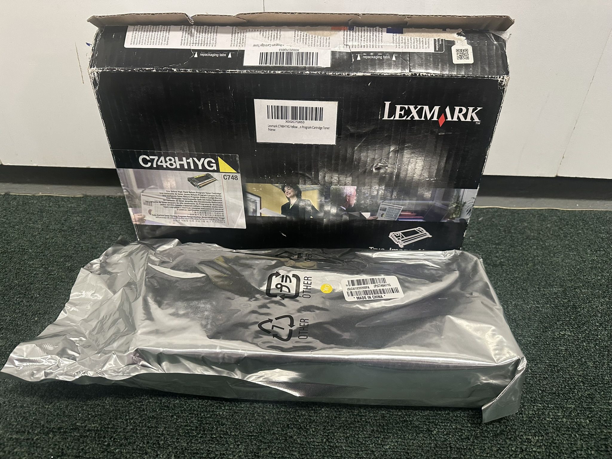 Lexmark C748H1YG C748 Yellow High Yield Return Program Toner Cartridge