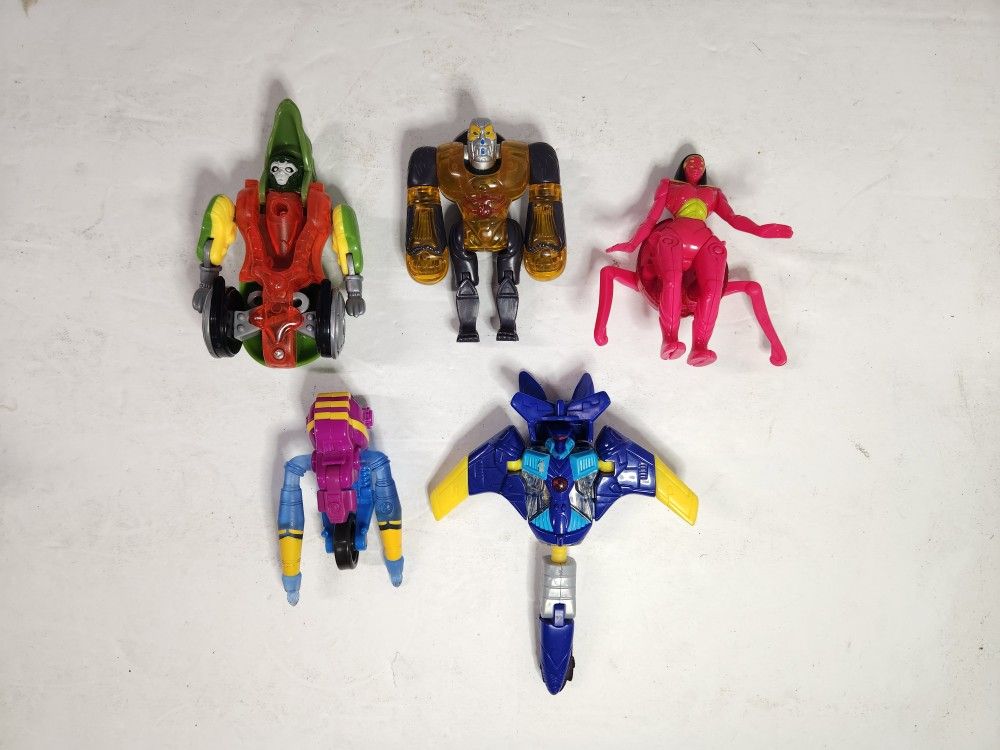 Lot of 5 Beast Machines Figures Takara Hasbro 2000 McDonald's Happy Meal Toys