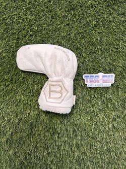 Bettinardi White Leather 3 of 4 Sock Blade Putter Head Cover