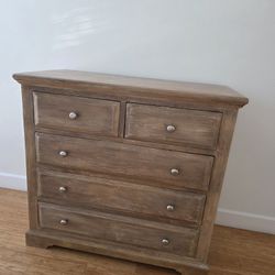 Wood Dresser And Nightstand (2)