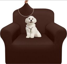 Brown, Super Thick Armchair Cover / Slipcover
