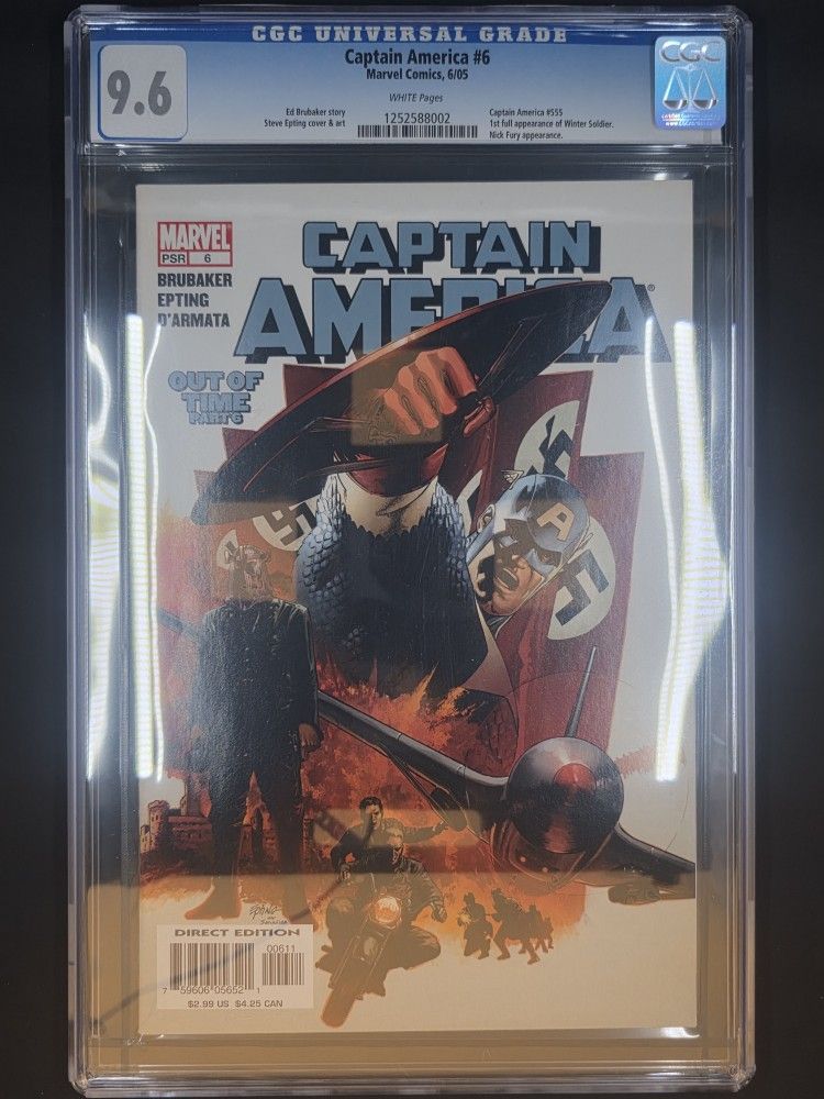 Marvel Comics Captain America 6 1st Winter Soldier 9.6 CGC avengers Homage