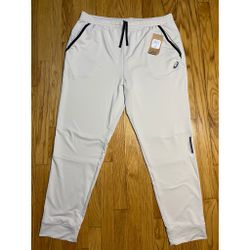 ASICS Track Running Pants Light Bone French Terry Jogger New Men's XL