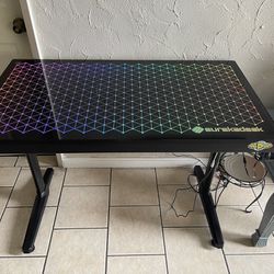 EUREKA RGB LED Gaming Desk
