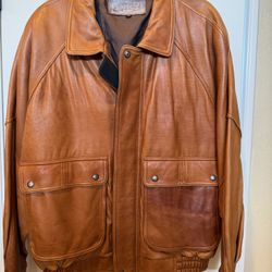 Men’s Leather Jacket: Couture by J. Park.  Size 44
