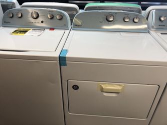 New scratch and dent whirlpool washer and dryer set. 1 year warranty