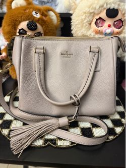 Authentic Kate Spade New York Taupe Pebbled Leather Satchel 🤎