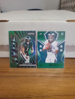 Jalen Hurts Rookie RC color matching 2020 Philadelphia Eagles