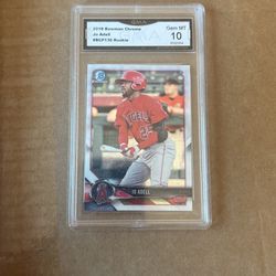 Jo Adell Bowman Chrome Rookie Card