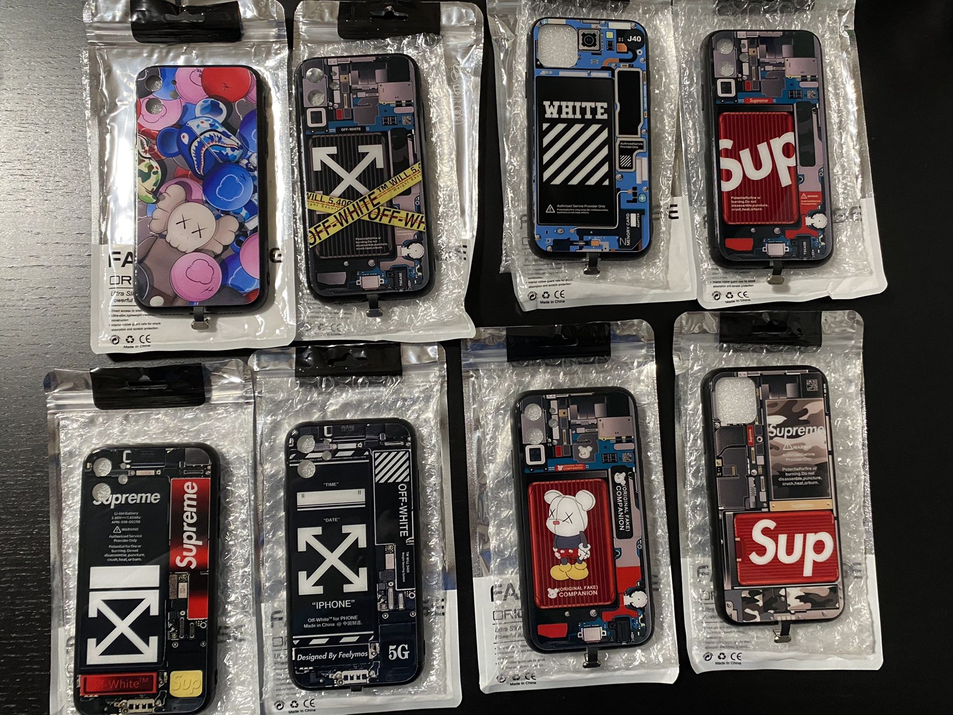 Supreme , Off White , Kaws , Light Up IPhone 11 Case