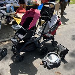 Orbitbaby Double Stroller And Bassinet 