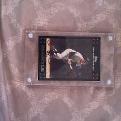 mickey mantle autographed baseball card