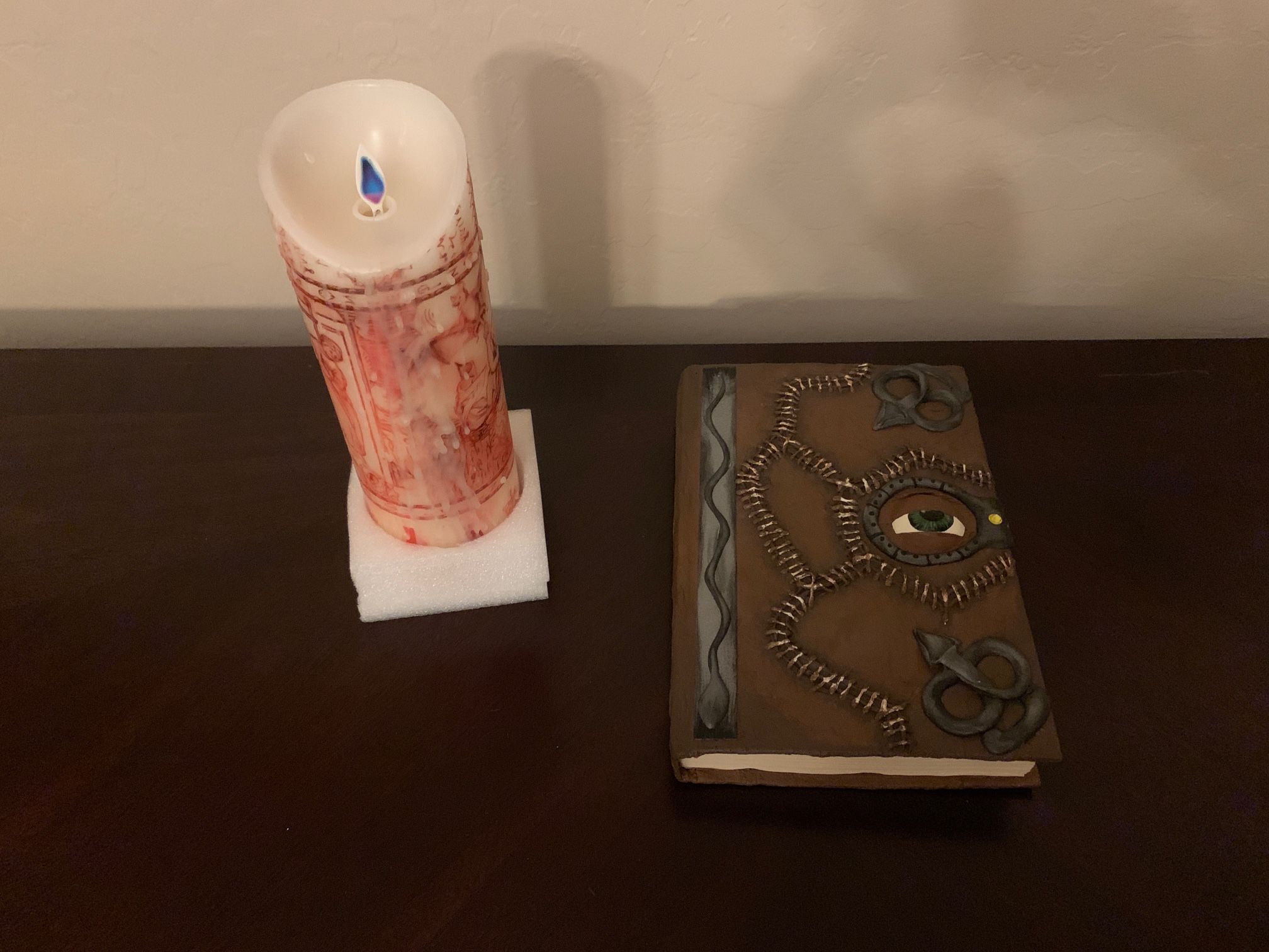 Hocus Pocus Black Flame Candle and Spell book